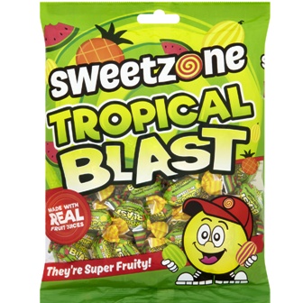Sweetzone Bags 12x200g TROPICAL BLAST