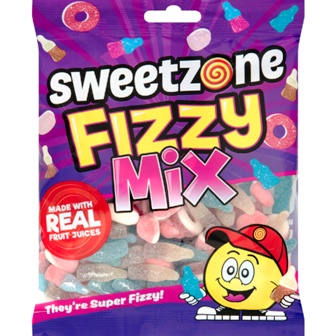 Sweetzone Bags 12x180g FIZZY MIX