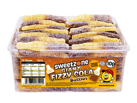 10p Tubs Giant Fizzy Cola Bottles