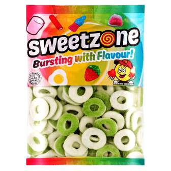 Sweetzone 1KG Sour Apple Rings