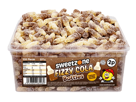 2p Tubs Fizzy Cola Bottles x805g