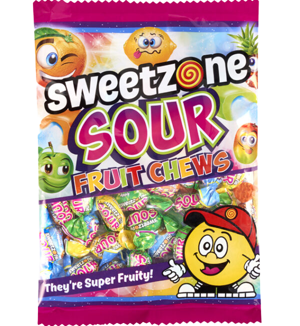 Sweetzone Bags 12x180g FRUIT CHEWS SOUR