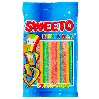 Sweeto 80gx12 Sour Rainbow BELTS