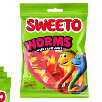 Sweeto 80gx12 Worms