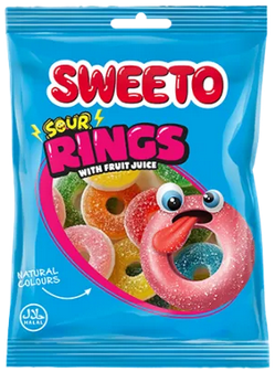 Sweeto 80gx12 Sour Rings