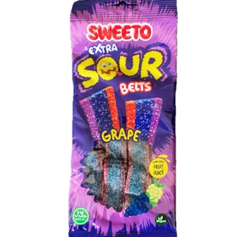 Sweeto 75gx12 Sour Belts GRAPE
