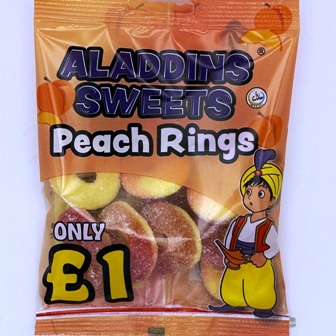 Aladdin's £1 Sour Peach Rings x12