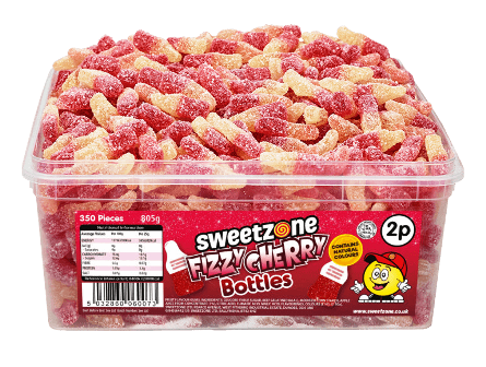 2p Tubs Fizzy Cherry Bottles