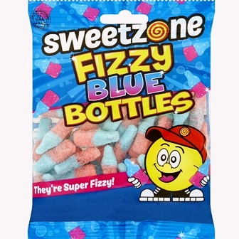 Sweetzone 90gx12 Fizzy Blue Bottles