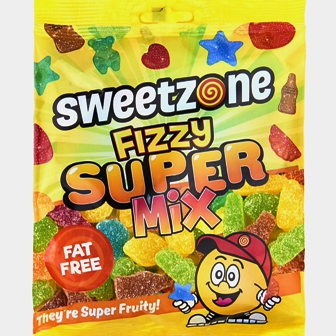 Sweetzone Bags 12x170g FIZZY SUPER MIX