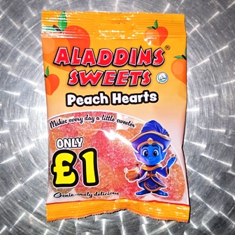 Aladdin's £1 PEACH HEARTS x12
