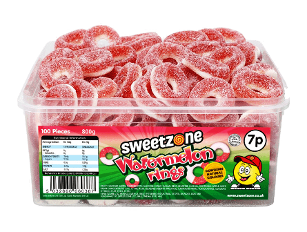 7p Tubs WATERMELON Rings