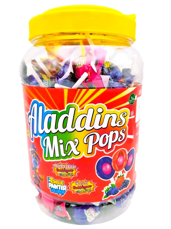 Aladdin's 20p Lollipops Mix Pops x60