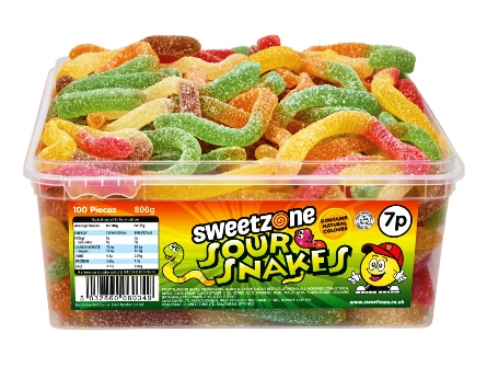 7p Tubs Sour Snakes