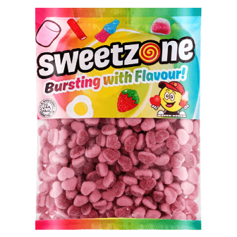 Sweetzone 1kg Fizzy Strawberry Hearts