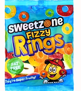 Sweetzone 90gx12 Fizzy Rings