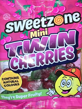 Sweetzone 90gx12 Mini Twin Cherries