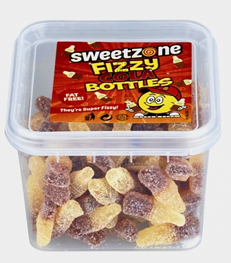 SZ Mini Tubs 170g x24 Fizzy Cola Bottles