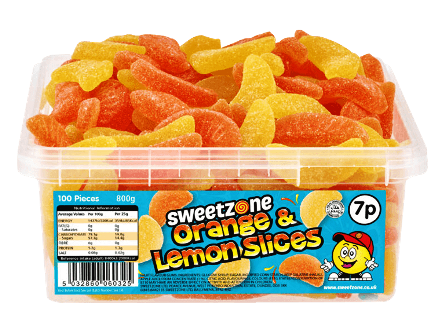 7p Tubs Orange & Lemon Slice