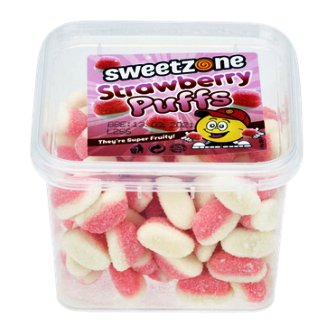 SZ Mini Tubs 170g x24 Strawberry Puffs