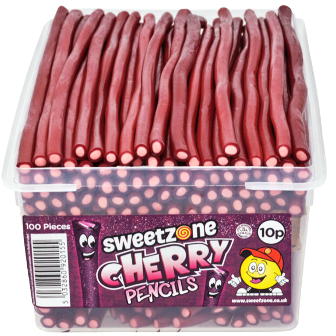 10p Tubs Pencils Cherry