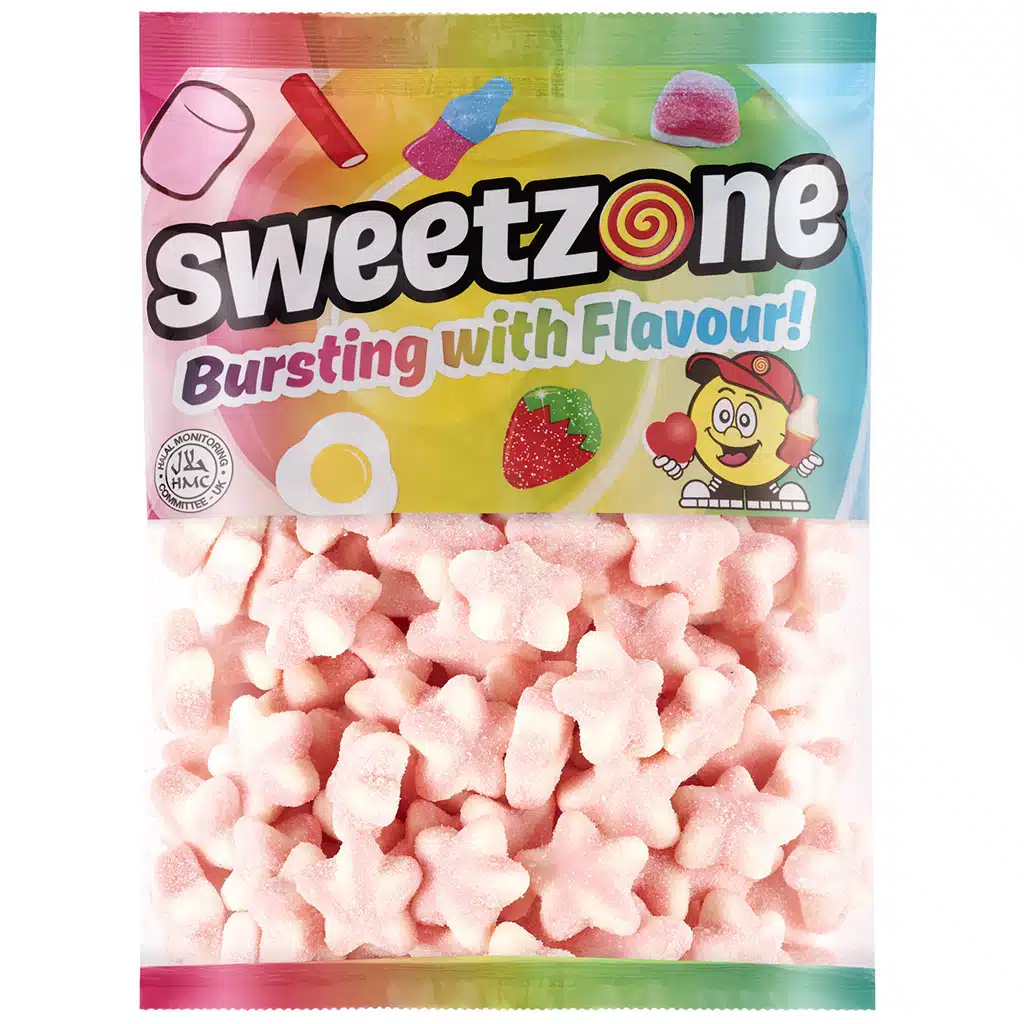 Sweetzone 1kg Strawberry Stars